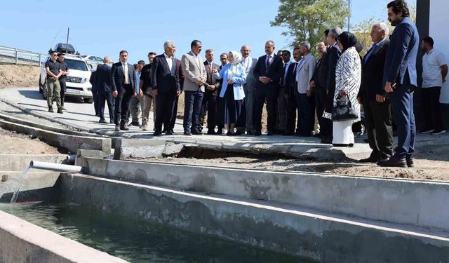 Taşlıçay'da açılan alabalık tesisi ilçe ekonomisine ve sosyal yaşama katkı sunacak