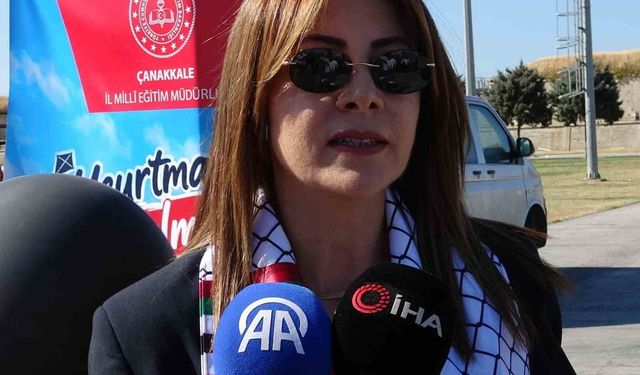 Uçurtma Filistinli çocuklar için uçuruldu