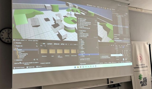 Üreten öğretmenler, Unreal Engine ile Dijital İkiz ve VR içerik geliştirdi