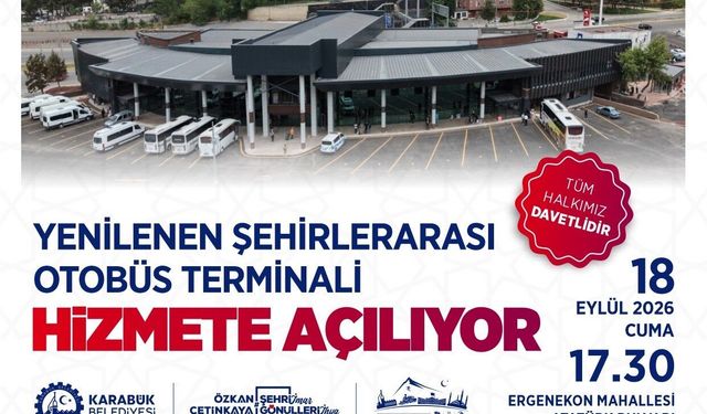 Yenilenen Karabük Şehirlerarası Otobüs Terminali resmi törenle açılacak