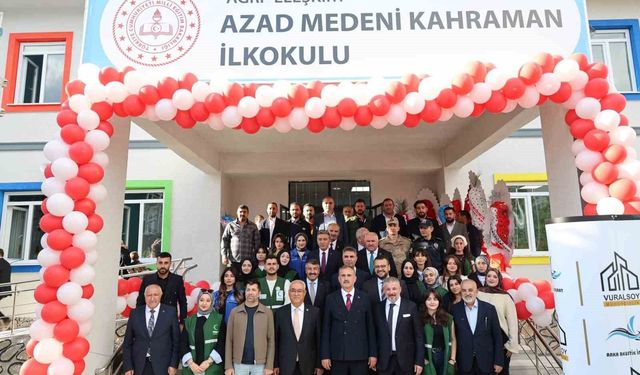 Ağrı'da hayırsever iş insanından eğitime kalıcı eser