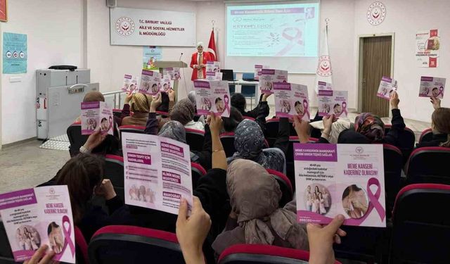 Bayburt'ta meme kanserinde erken teşhisin önemi anlatıldı