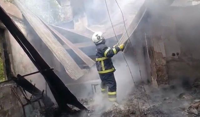 Dağlıca'da okulda korkutan yangın