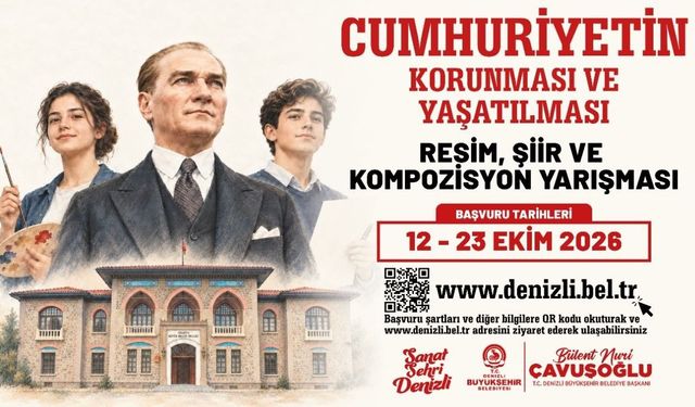 Denizli Büyükşehir'den Cumhuriyet'in 103. yılına özel yarışma