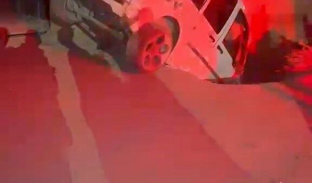 Doğubayazıt'ta hayvanlara çarpan otomobildeki 3 kişi yaralandı