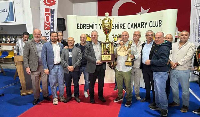 Dünyanın en prestijli kanaryaları Edremit'te yarıştı: