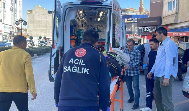Karaman'da SUV araca arkadan çarpan motosikletin sürücüsü yaralandı