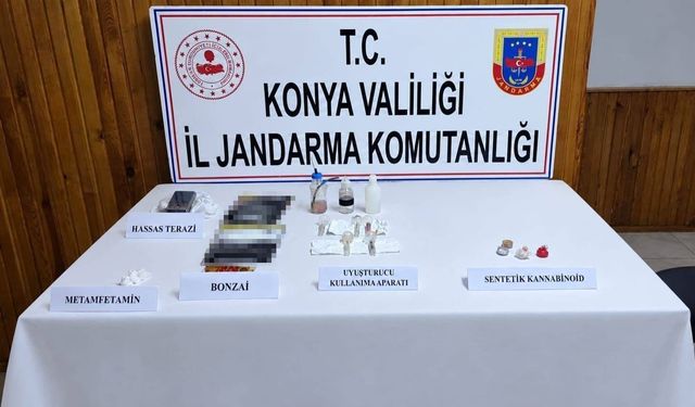 Konya'da 4 bin 137 sentetik hap ele geçirildi
