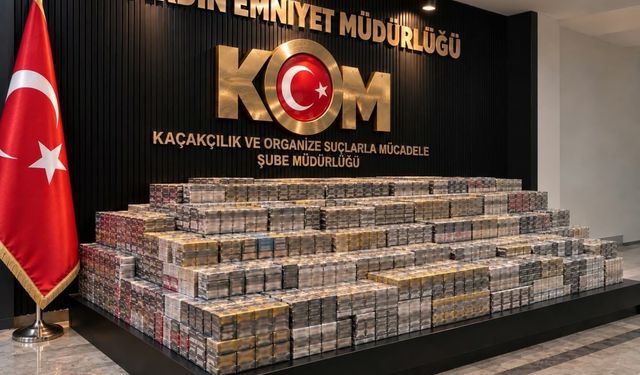 Mardin'de 12 bin 900 paket kaçak sigara ele geçirildi