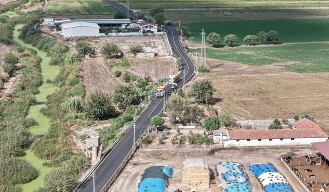 Milas'ta 5,8 kilometrelik yol çalışması tamamlandı