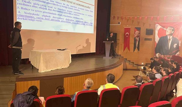 Muratlı'da okul görevlilerine 'güvenlik' eğitimi