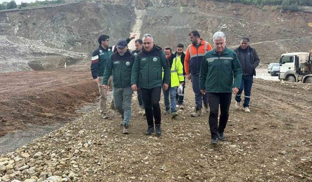Petekli Göleti'nde çalışmalar yerinde incelendi