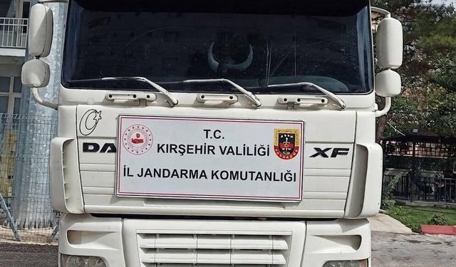 Şasesi değiştirilmiş tır yol kontrolünde yakalandı