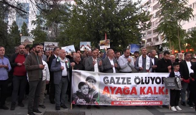 Siirt'te Aksa Tufanının 3. yıl dönümünde Filistin'e destek