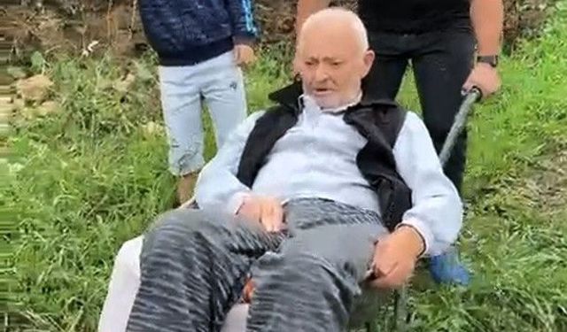 Trabzon'un Araklı ilçesinde diyaliz hastasının 'yol' çilesi