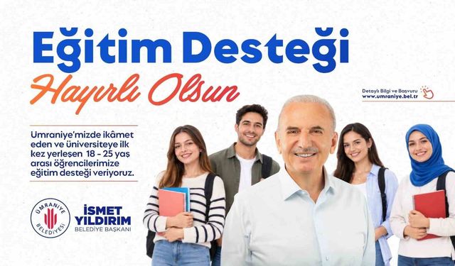 Ümraniye Belediyesi'nden üniversiteli gençlere 20 bin TL eğitim desteği
