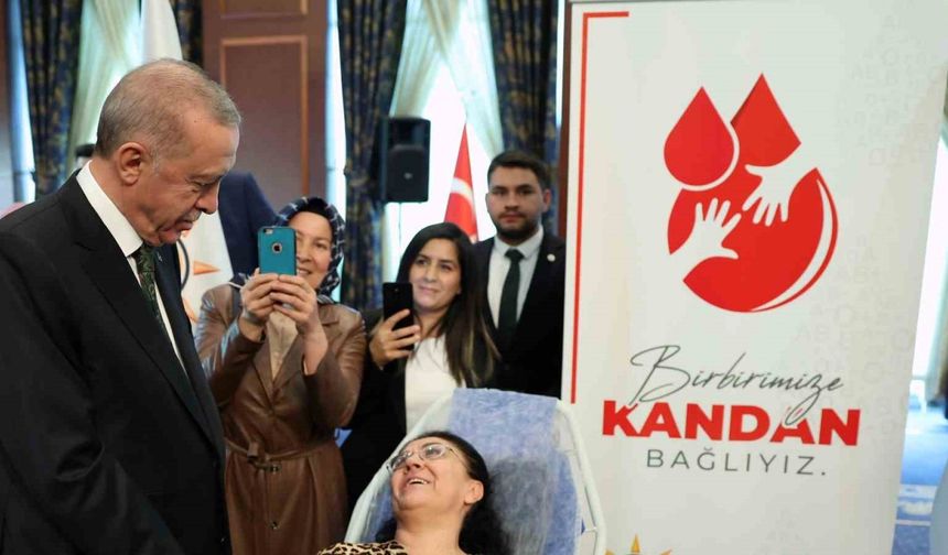 Cumhurbaşkanı Erdoğan "Kan Ver Hayat Ver" programına katıldı