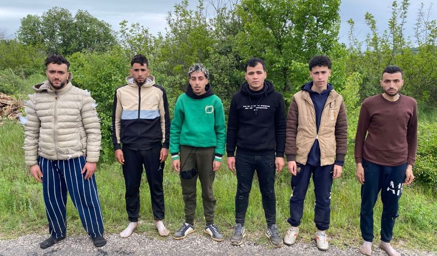 Edirne’de 6 kaçak göçmen jandarmadan kaçamadı
