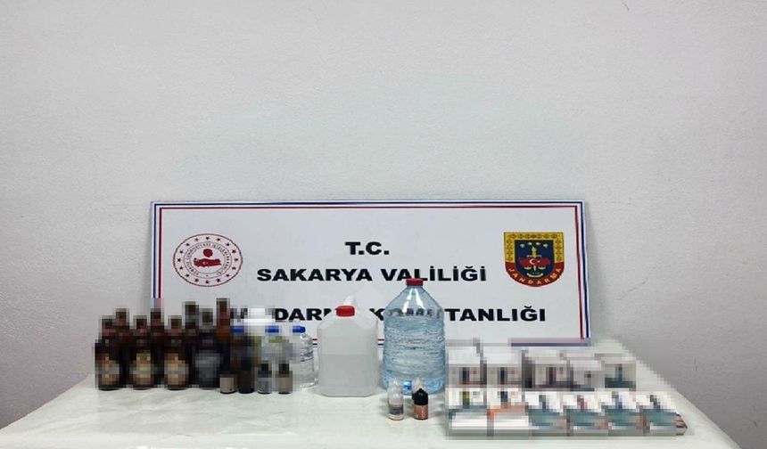 Yılbaşı öncesi operasyonların arttığı Sakarya’da sahte alkol ele geçirildi