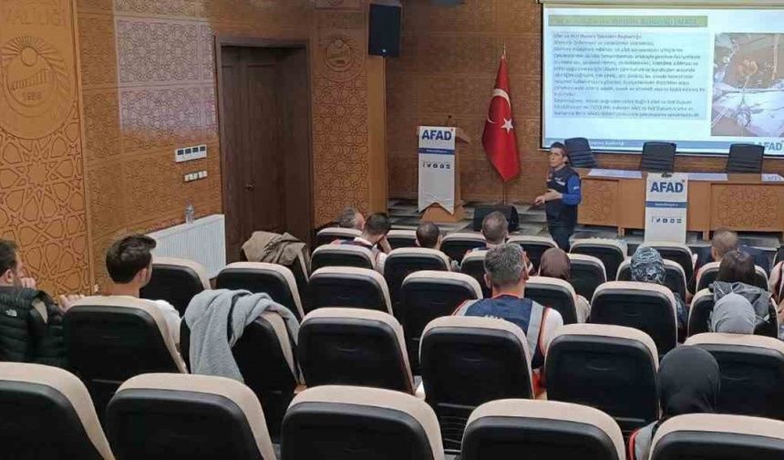 5 gün sürecek olan AFAD gönüllüsü eğitimleri başladı