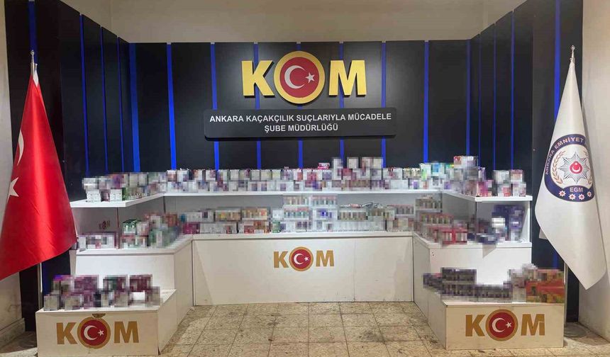 Ankara’da 3 binden fazla kaçak elektronik sigara ele geçirildi