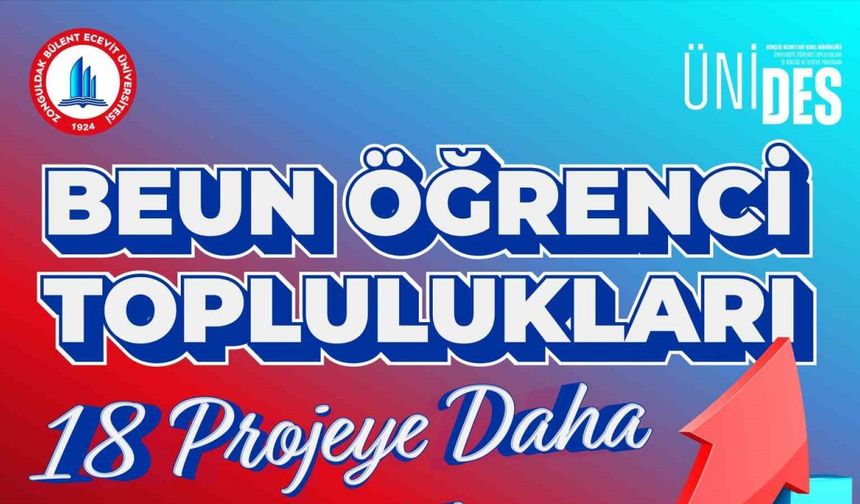 BEUN Öğrenci Toplulukları fikirleriyle geleceğe yön veriyor; ÜNİDES’TEN 18 projeye destek