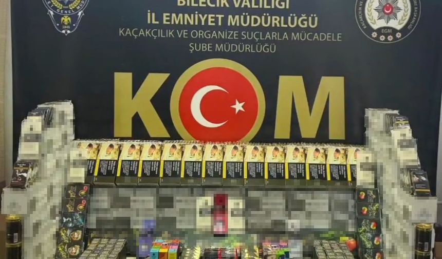 Bilecik’te 92 bin adet makaron ele geçirildi