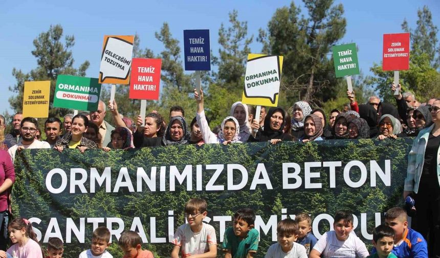 Bursa’da köylüler beton santrali için ayakta