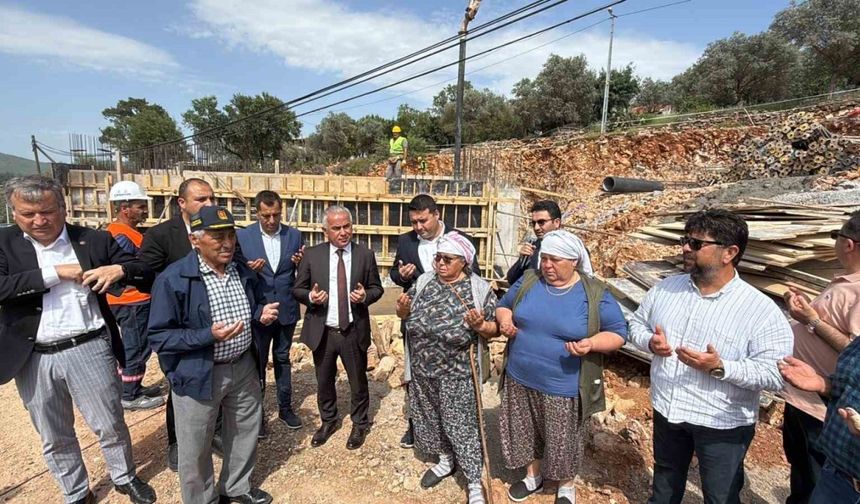 Çamlık Camii’nin temeli dualarla atıldı