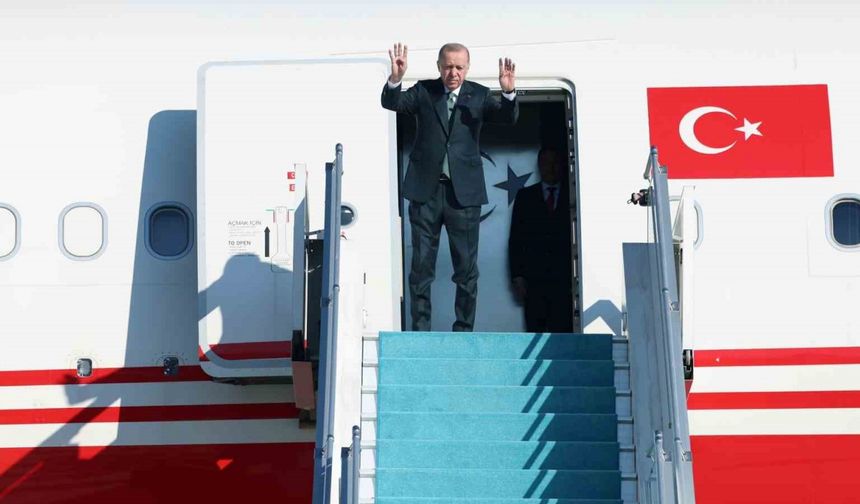 Cumhurbaşkanı Erdoğan Azerbaycan’a gitti