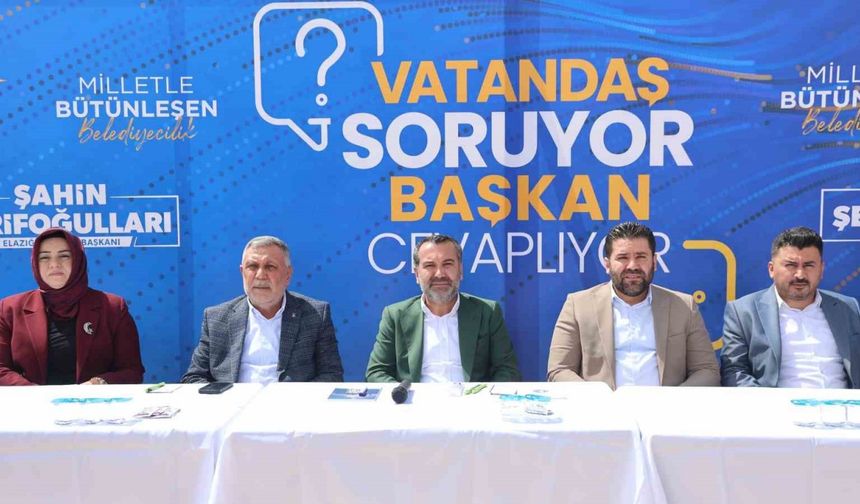 Elazığ Belediye Başkanı Şerifoğulları, vatandaşların sorularını cevapladı