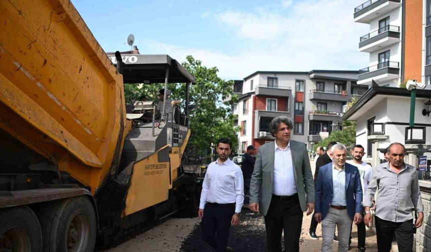 Ertuğrulgazi mahallesine 250 ton asfalt
