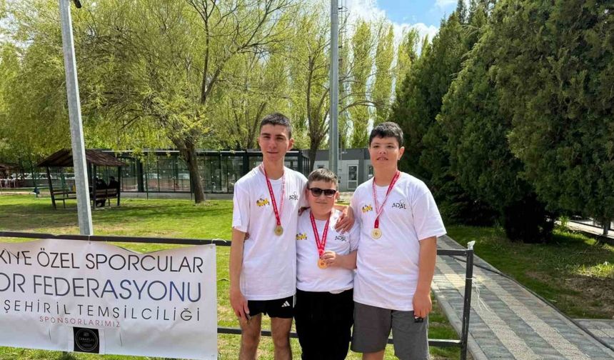 Eskişehirli özel sporculardan atletizmde büyük başarı