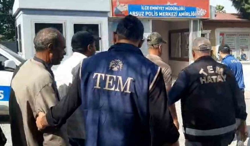 Hatay’da vize ihlali ve kaçak yabancı operasyonu