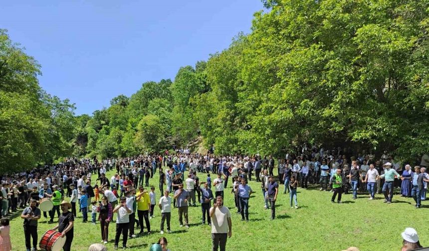 Huzurun sağlandığı köylerine 35 yıl sonra dönen aileler, kazanlarda yemekler pişirip doyasıya eğlendi