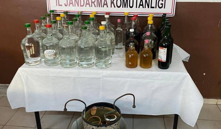 Jandarmadan kaçak alkol operasyonu