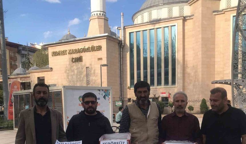 Malatya’da PKK’nın fesih kararına destek