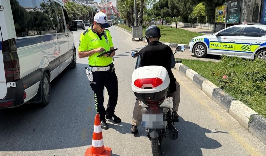 Manisa’da 91 motosiklet trafikten men edildi