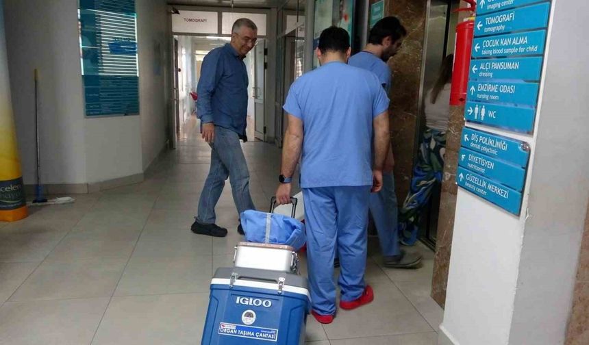 Muğla’da beyin ölümü gerçekleşen hastanın karaciğeri İzmir’e nakledildi