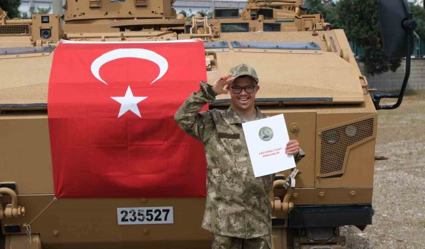 Özel bireyler törenle uğurlandı, yemin edip asker oldu