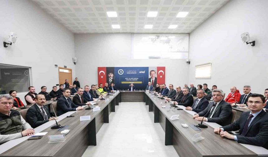 Samsun’da afet ve acil durum tedbirleri görüşüldü
