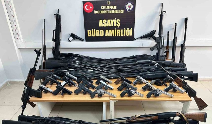 Şanlıurfa’da 45 adet ruhsatsız silah ele geçirildi: 2 gözaltı