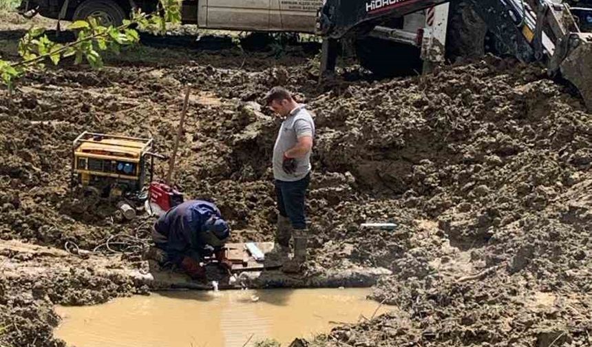 Sinop’ta ana isale hattı patladı, 6 köy 2 gün susuz kaldı