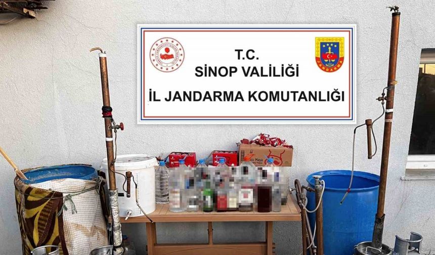 Sinop’ta kaçak alkol operasyonu: 3 gözaltı