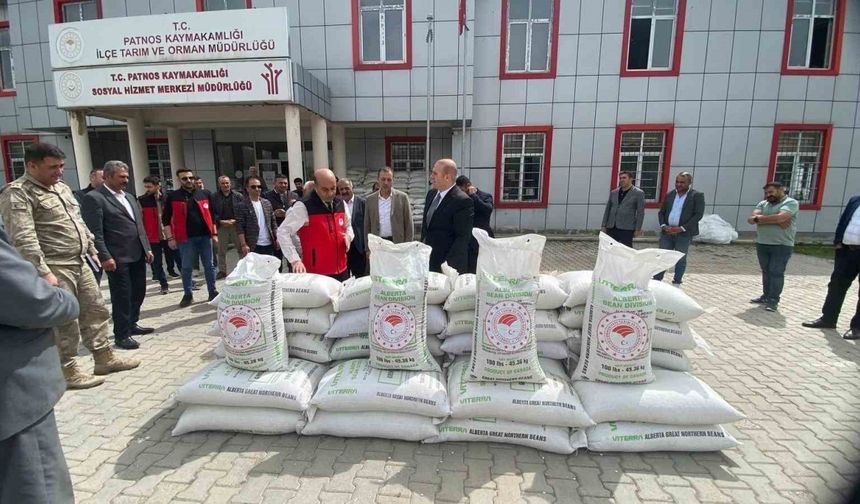 TAKEP Projesi kapsamında kuru fasulye tohumu dağıtıldı