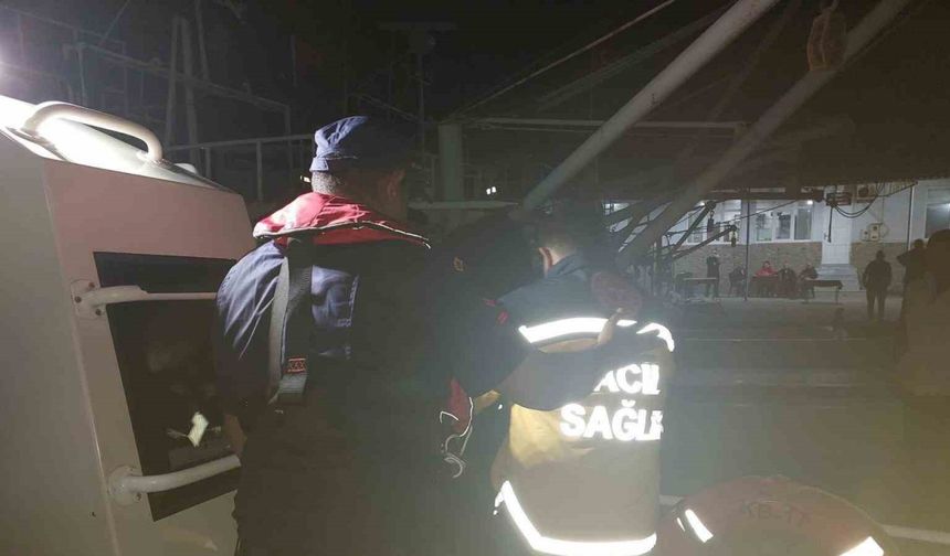 Tekirdağ açıklarında kalp krizi geçiren gemi personeli tahliye edildi