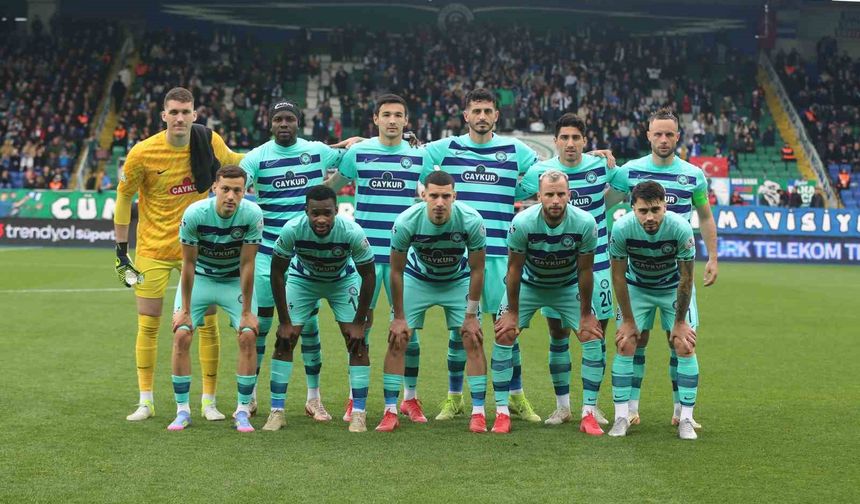 Trendyol Süper Lig: Çaykur Rizespor: 0 - Gaziantep FK: 0 (İlk yarı)