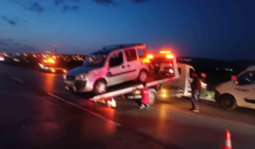Ankara’da zincirleme trafik kazası: 1 yaralı
