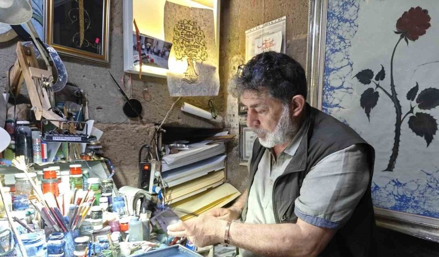 Kayserili Ebru sanatçısı, memleketini Avrupa’da temsil etti