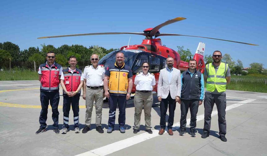 Samsun’daki ambulans helikopter 5 yılda bin 190 hastanın imdadına yetişti